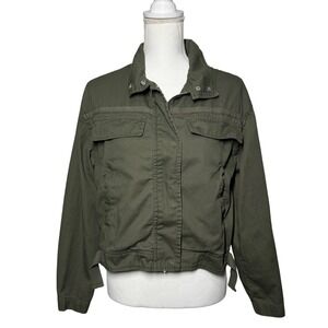 Treasure & Bond Utility Field Jacket Small Green Excellent Cropped Cotton Canvas